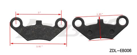 New Style Brake Pads Coolster,3050C,2125R,3125XR8, 3125CX,3050B