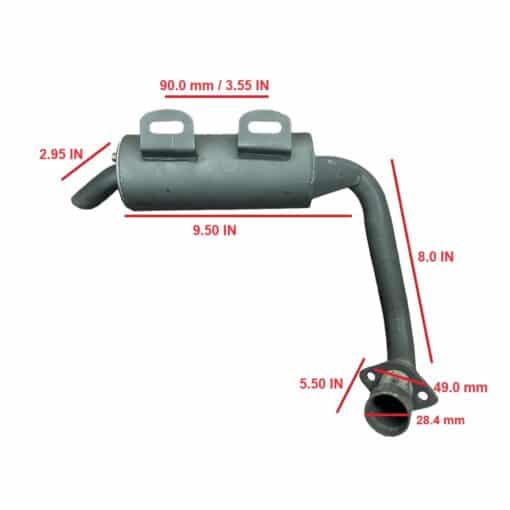 Front engine Jeep Exhaust Coolster GK-6125A
