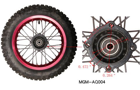 Rear Wheel for 214 (8.00 x 12) (WHR-13) - Click Image to Close
